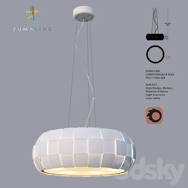 Chandelier WISZ?CA SOLE 3DModel Chandelier WISZ?CA SOLE 3DModel