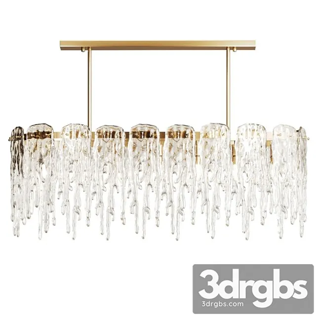 Chandelier with ice plates spring long s Chandelier with ice plates spring long s