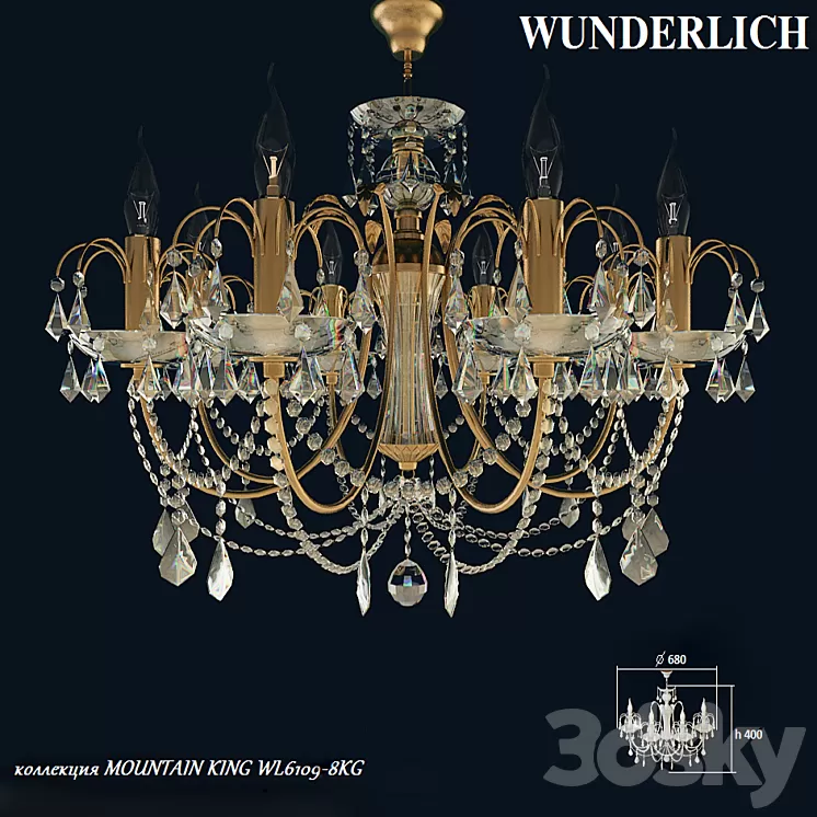 chandelier Wunderlisht 3D Model