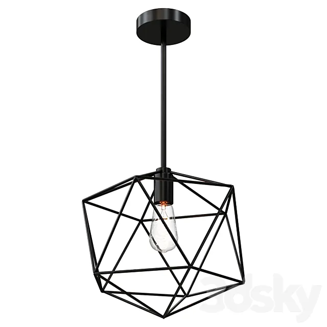 Chandelier YOUNG HOUSE LOVE EQUILATERAL PENDANT SKU PE16054 BZ lamp 3D Model Chandelier YOUNG HOUSE LOVE EQUILATERAL PENDANT SKU PE16054 BZ lamp 3D Model