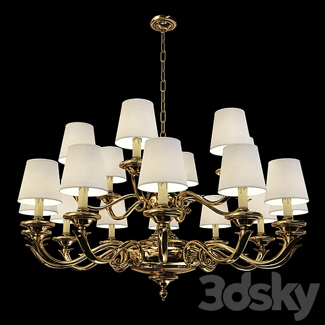 chandelier Zonca (H10505) 3D Model chandelier Zonca (H10505) 3D Model