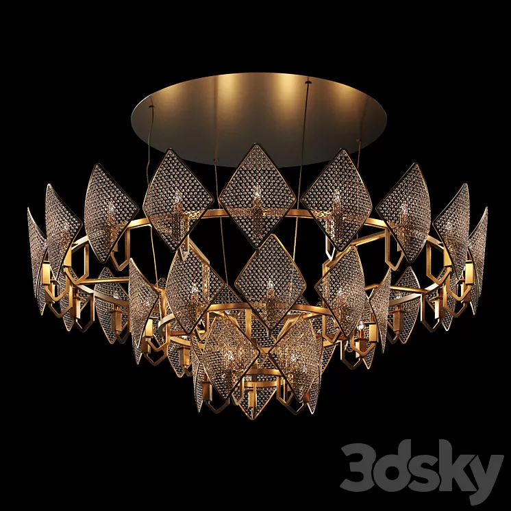 Chandeliers Baga by Patrizia gargandi 3D Model Free Download