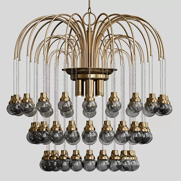 Chandeliers by Paolo Venini 3D Model Chandeliers by Paolo Venini 3D Model