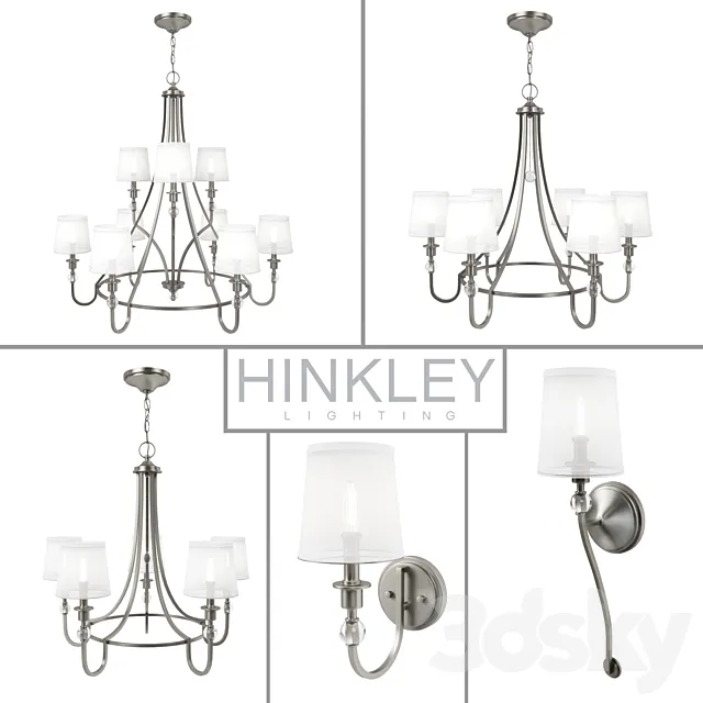 Chandeliers Hinkley seria Morgan 3DModel Chandeliers Hinkley seria Morgan 3DModel