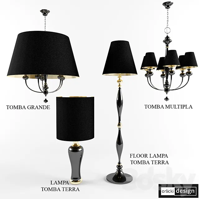 Chandeliers ORLICKI DESIGN TOMBA 3DModel Chandeliers ORLICKI DESIGN TOMBA 3DModel