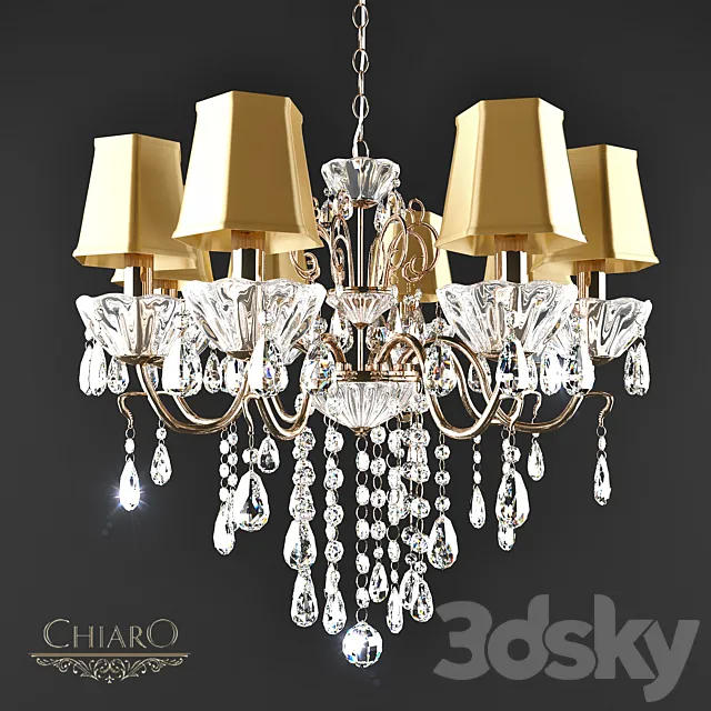 Chandeliers Pendant CHIARO 282010908 3D Model Chandeliers Pendant CHIARO 282010908 3D Model