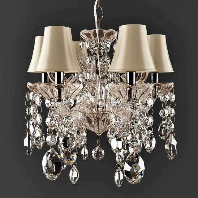 Chandeliers Pendant CRYSTAL LUX SIENA SP6 3D Model Chandeliers Pendant CRYSTAL LUX SIENA SP6 3D Model