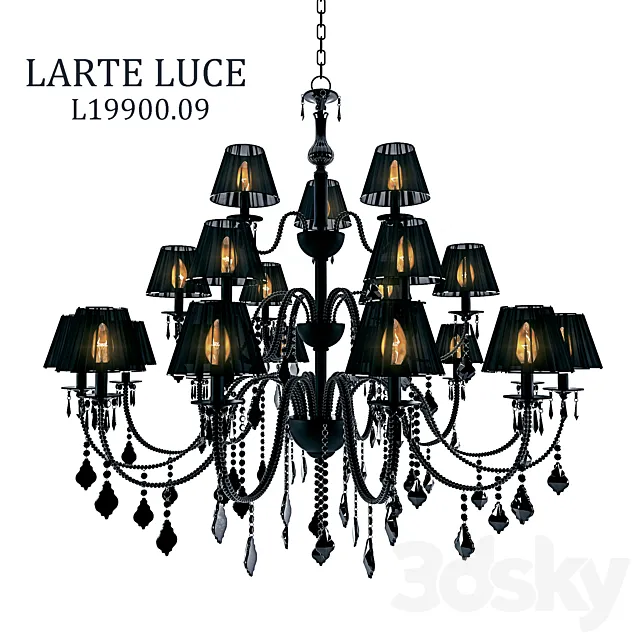 Chandeliers Pendant LARTE LUCE L19900.09 3D Model Chandeliers Pendant LARTE LUCE L19900.09 3D Model