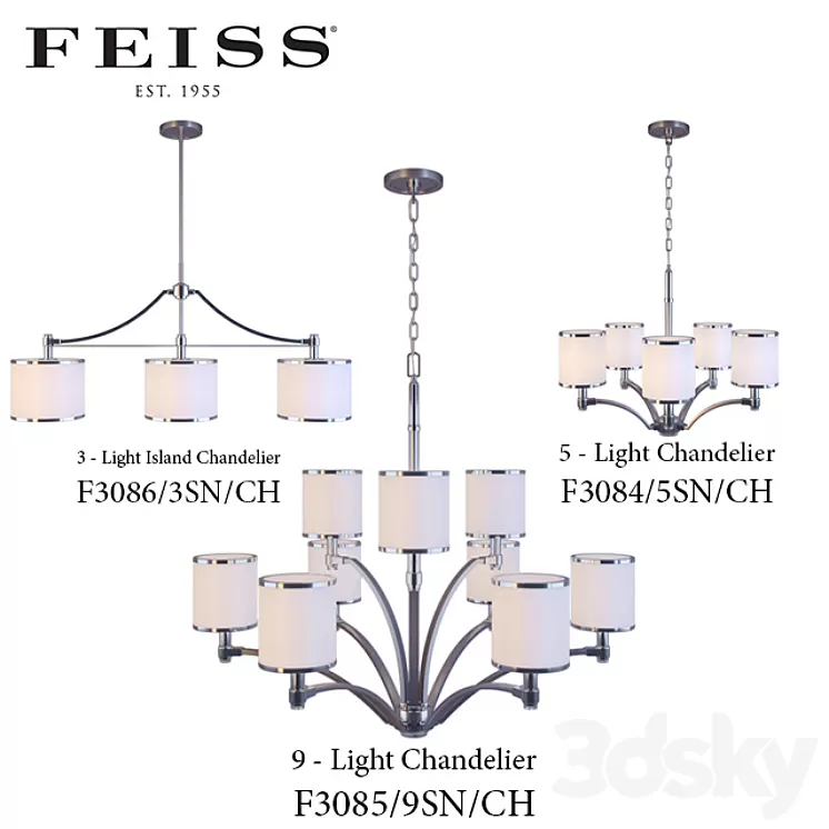 Chandeliers Prospect Park Collection 3D Model