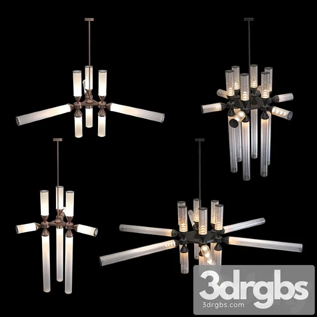 Chandeliers roll & hill collections castle 3D Model Download