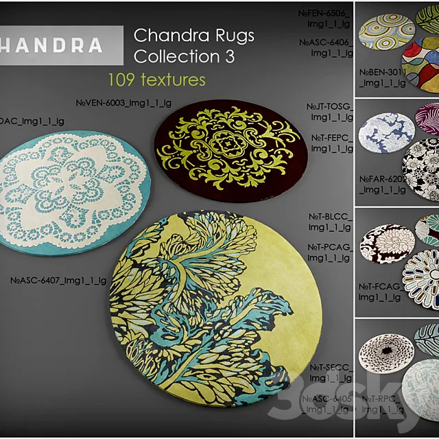 Chandra rugs 3 3D Model Chandra rugs 3 3D Model