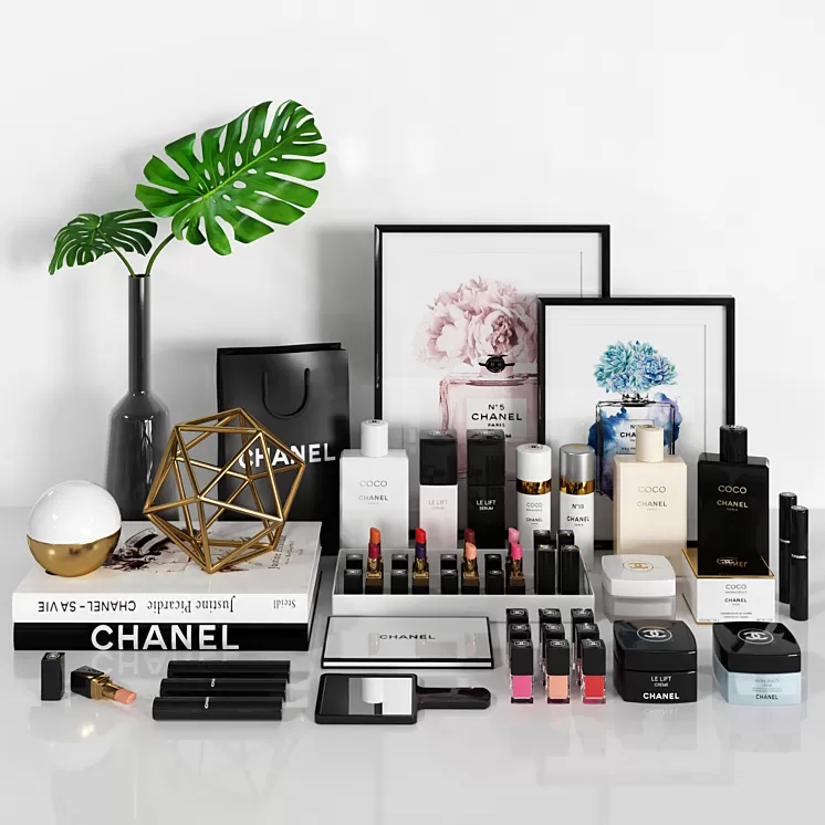 Chanel Decorative Set 3D Model