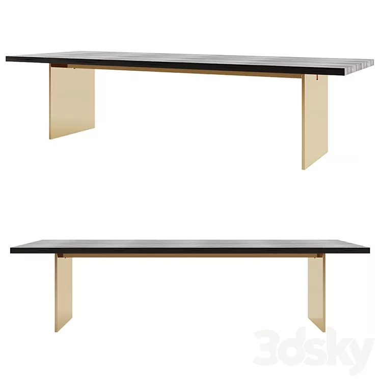 CHANNEL rectangular table RH 3D Model CHANNEL rectangular table RH 3D Model