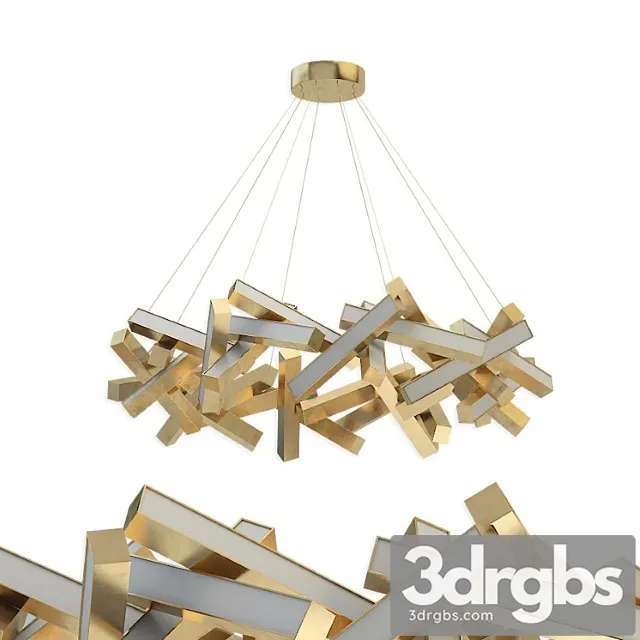 Chaos 31-light led geometric pendant 3D Model Download