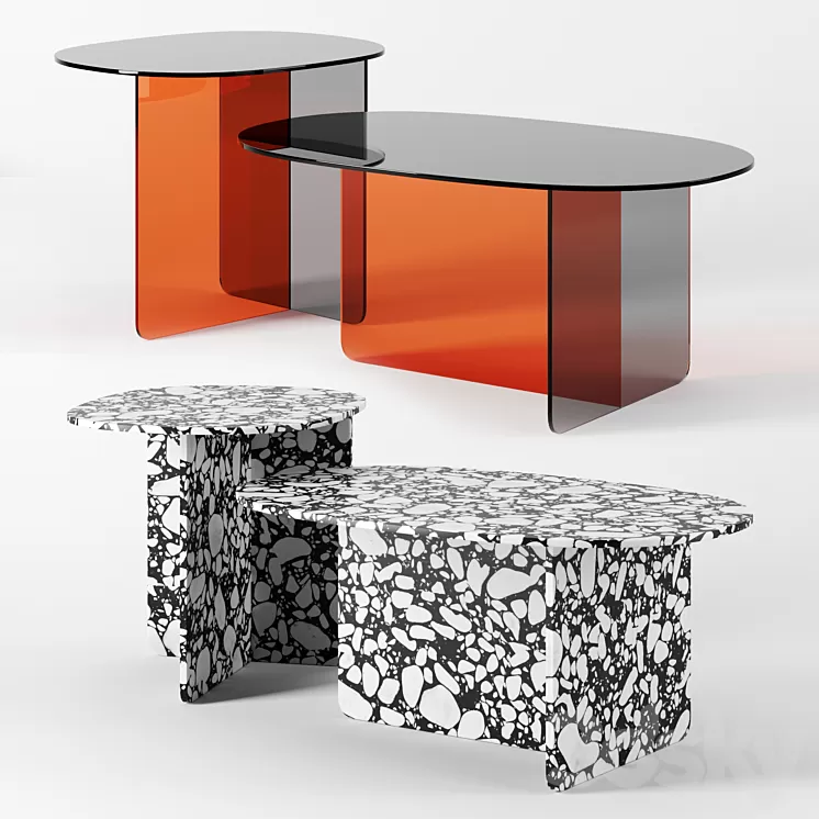 CHAP tables by Miniforms 3D Model CHAP tables by Miniforms 3D Model