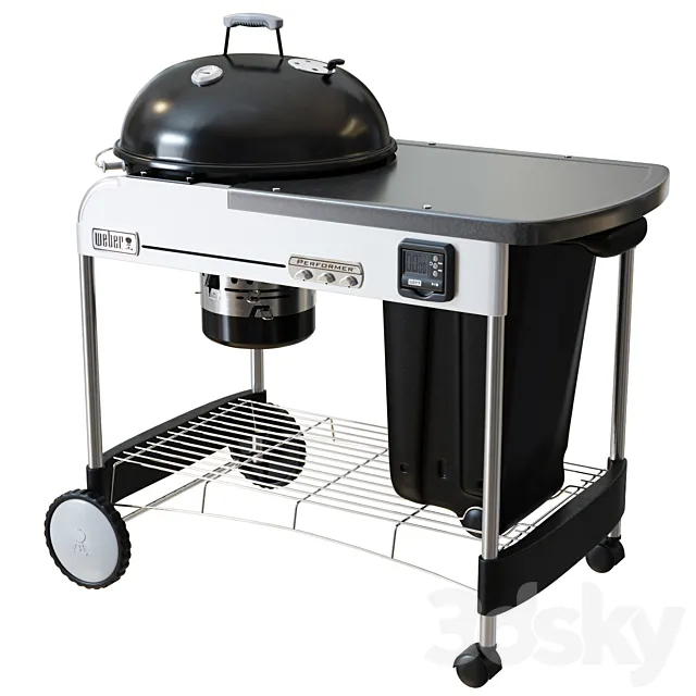 Charcoal Grill Deluxe GBS 3DModel Charcoal Grill Deluxe GBS 3DModel