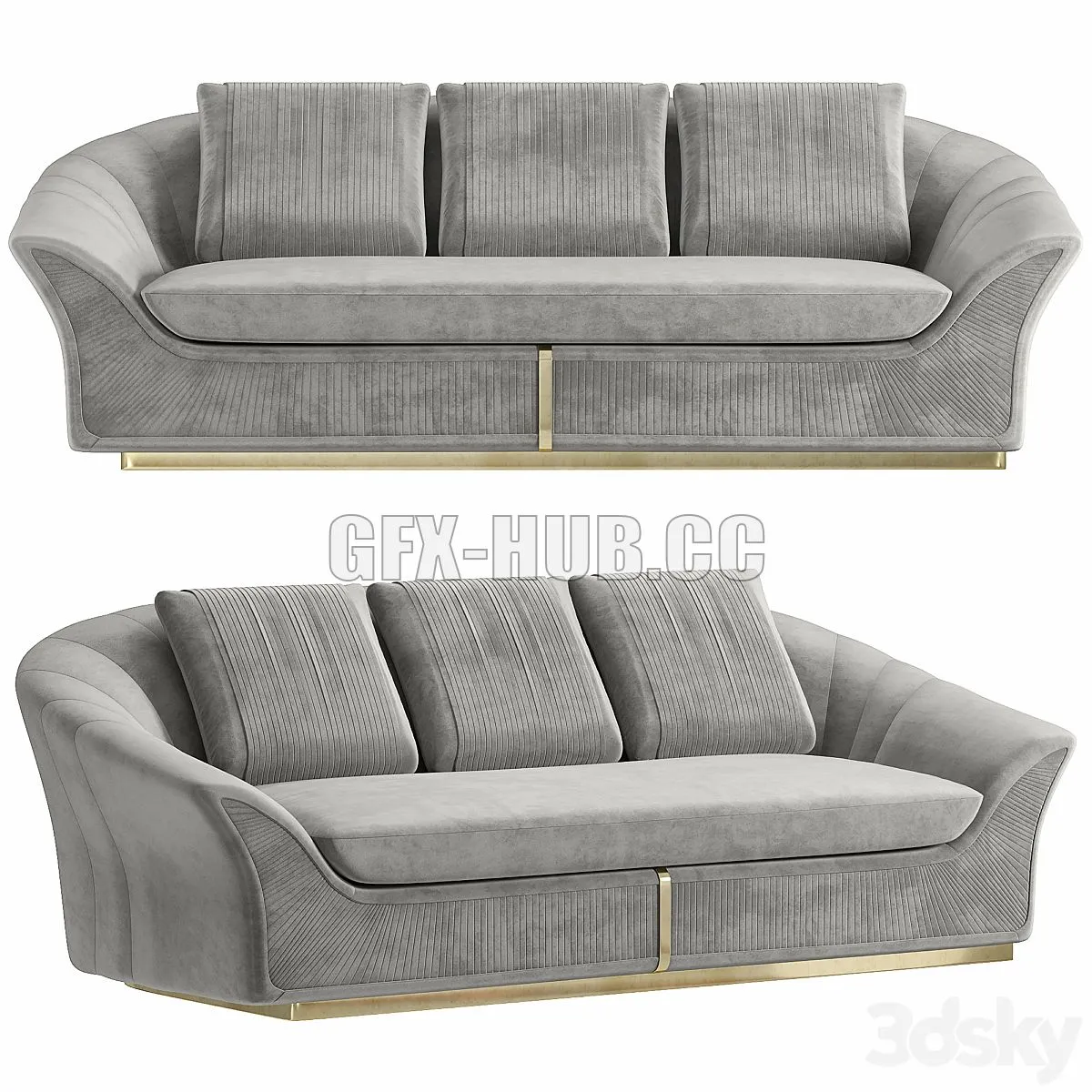 CHARISMA SOFA by Giorgiocollection 3D Model CHARISMA SOFA by Giorgiocollection 3D Model