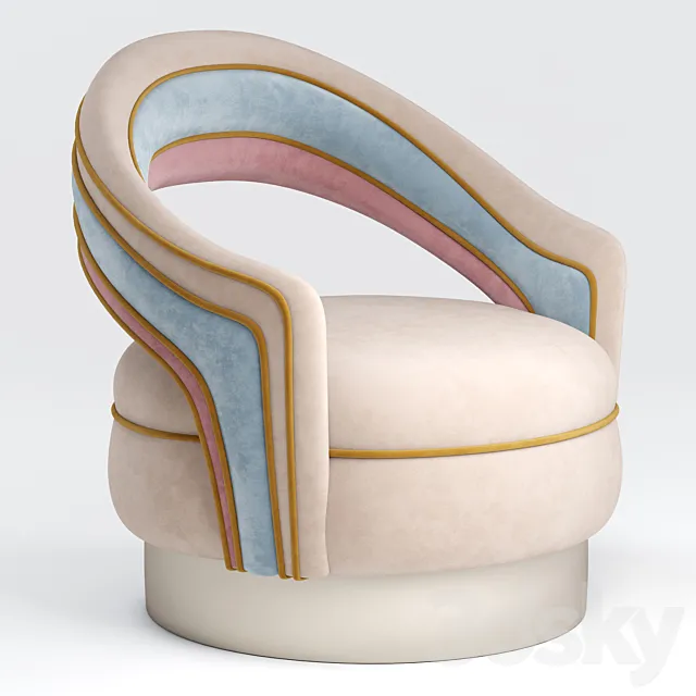 Charisse armchair – Ottiu 3D Model Charisse armchair – Ottiu 3D Model