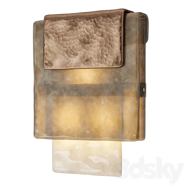 Charles Burnand Hand Silvered Mini Placche Wall Sconce 3D Model Charles Burnand Hand Silvered Mini Placche Wall Sconce 3D Model