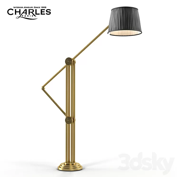 Charles Paris Propylees Floor Lamp L 3D Model