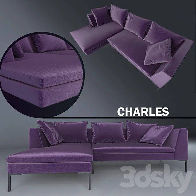Charles Sofa 3DModel Charles Sofa 3DModel
