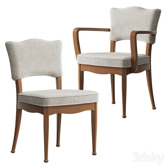 Charleston Dining Chair 3D Model