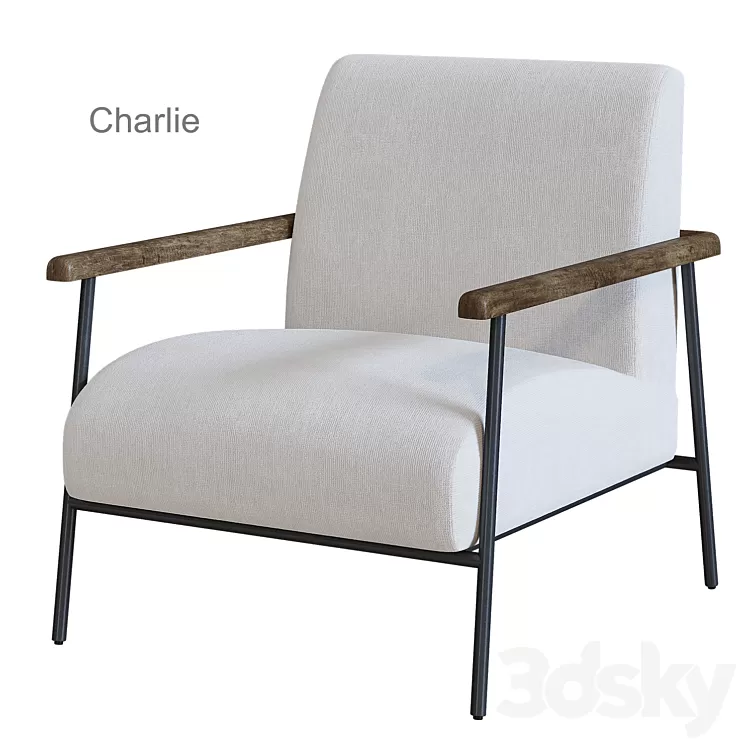 Charlie Tikamoon Armchair 3D Model Free Download