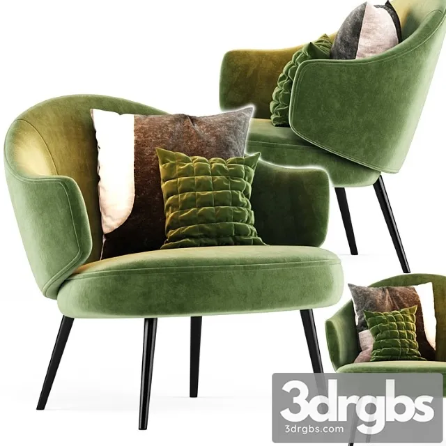 Charlotte armchair 3D Model Download Charlotte armchair 3D Model Download