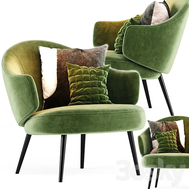 Charlotte Armchair 3DModel Charlotte Armchair 3DModel