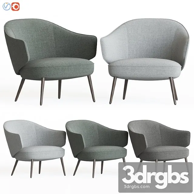 Charlotte chair armchairs boconcept 3D Model Download Charlotte chair armchairs boconcept 3D Model Download