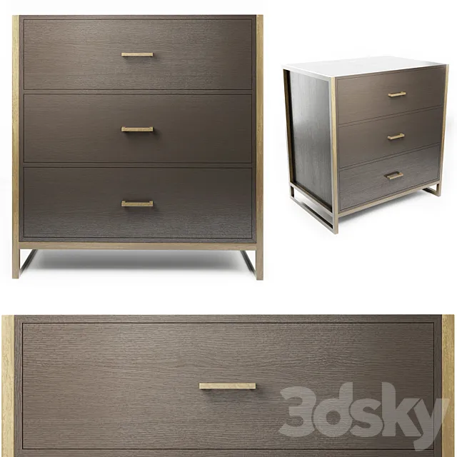 Charlotte James – Chatton 3 Drawer Chest 3DModel Charlotte James – Chatton 3 Drawer Chest 3DModel