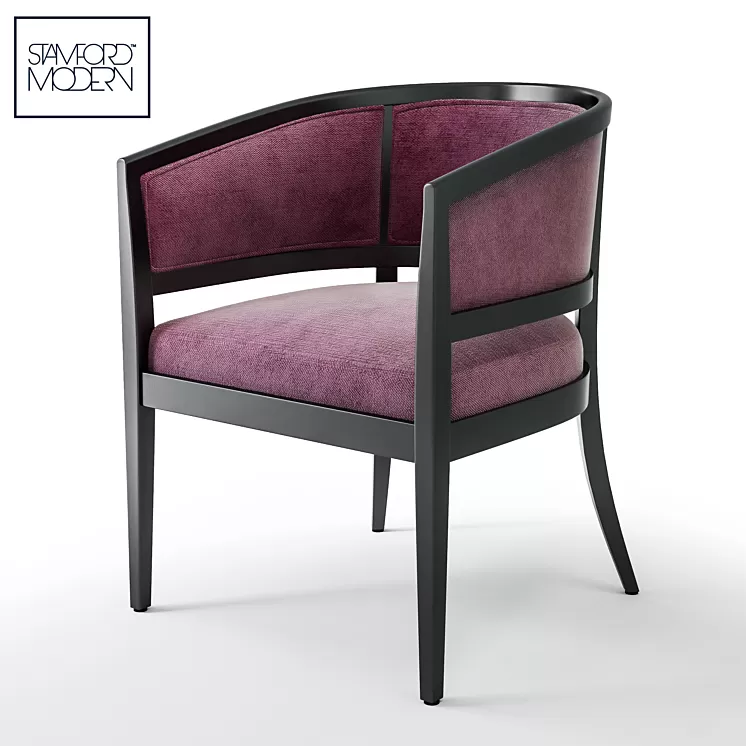 Chartreuse Mohair Armchair by Edward Wormley 3D Model