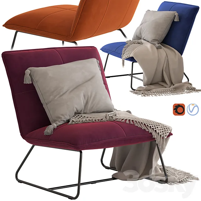 Chartwell Home Freyr Armchair 3D Model