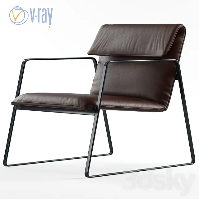 Chateau d ‘Ax. Eastway armchair. 3 Colors. 3DModel Chateau d ‘Ax. Eastway armchair. 3 Colors. 3DModel