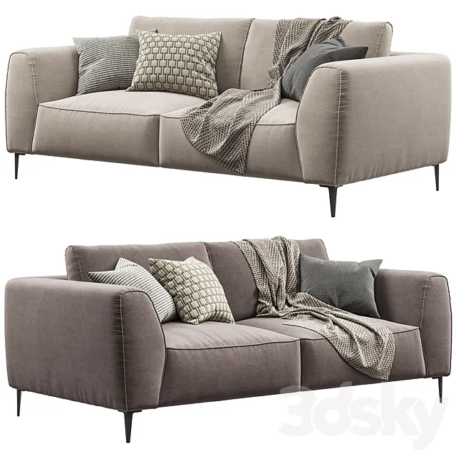 Chateau dAx – Dudy (2-seat fabric sofa) 3DModel