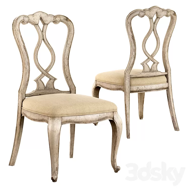 Chatelet Splatback Side Chair 3D Model Chatelet Splatback Side Chair 3D Model