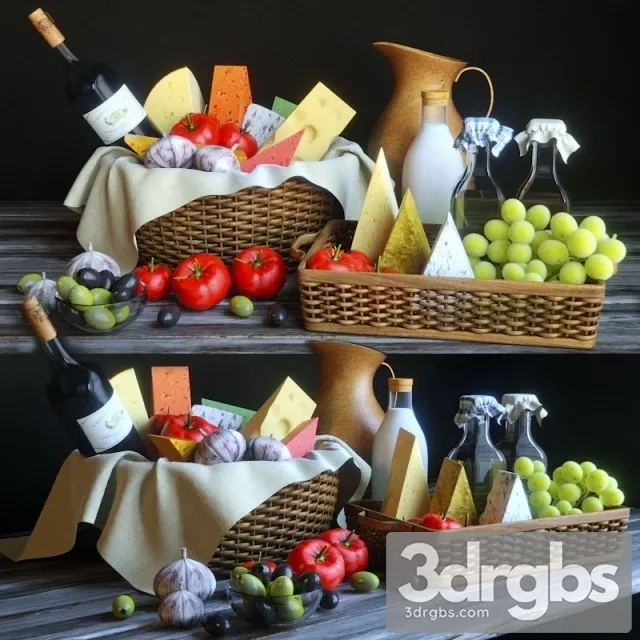 Cheese Basket 3D Model Download