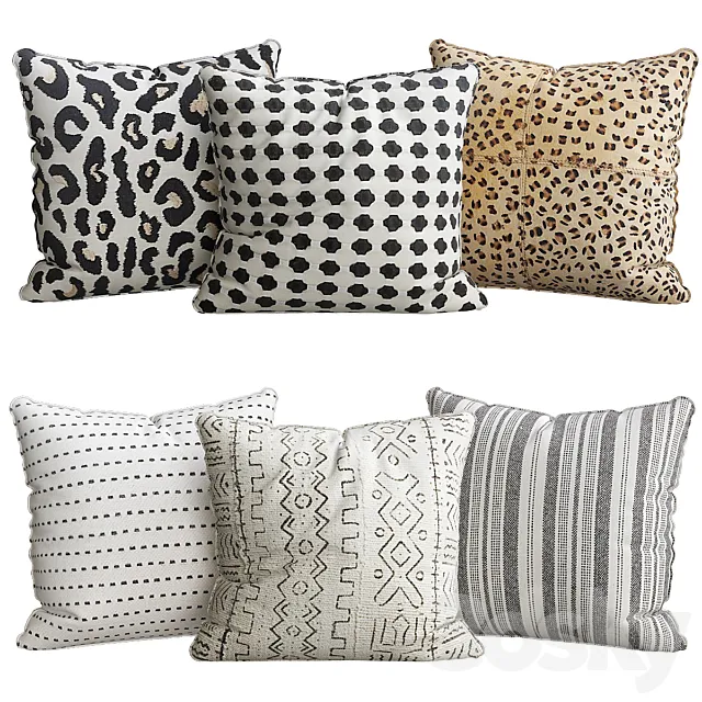 CHEETAH PRINT PILLOW 3D Model CHEETAH PRINT PILLOW 3D Model