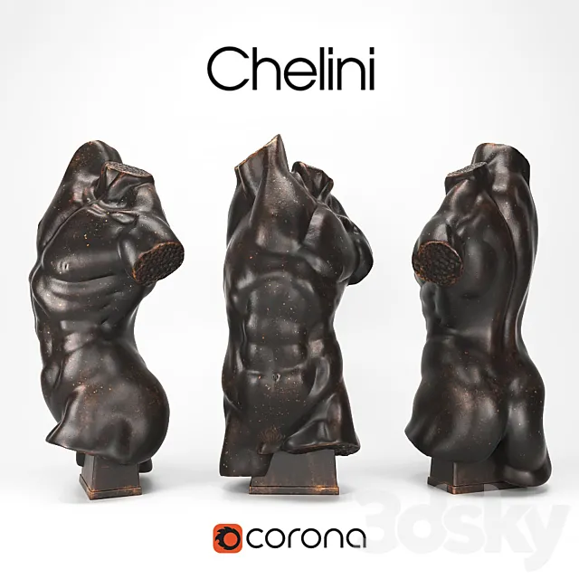 CHELINI Art.241 Statua torso 3DModel