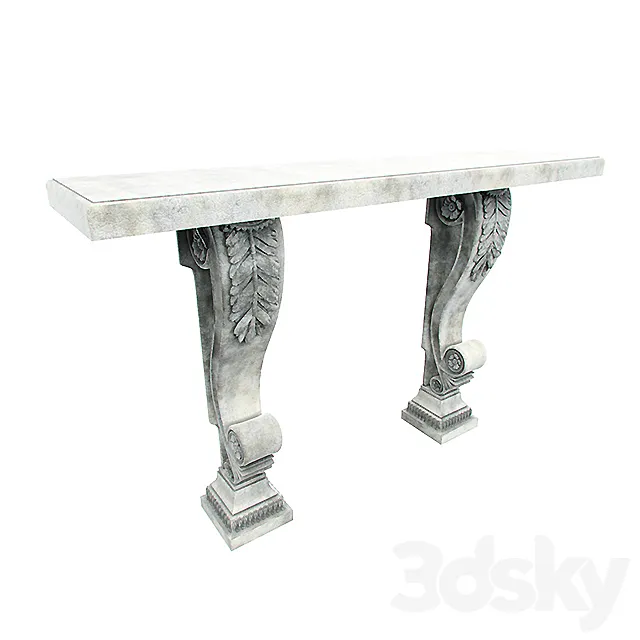 Chelini Grigo antico Console 3DModel Chelini Grigo antico Console 3DModel