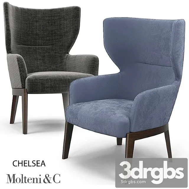 Chelsea Armchair Molteni 3D Model Download Chelsea Armchair Molteni 3D Model Download
