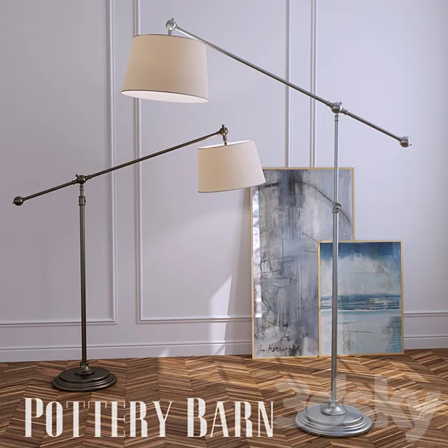 CHELSEA SECTIONAL FLOOR LAMP 3DModel CHELSEA SECTIONAL FLOOR LAMP 3DModel