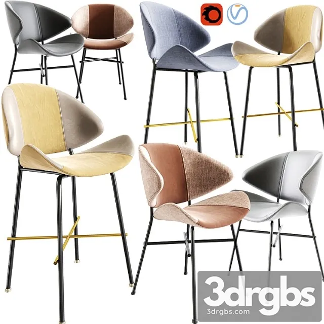 Cheri bar stool and dining chair 2 3D Model Download Cheri bar stool and dining chair 2 3D Model Download