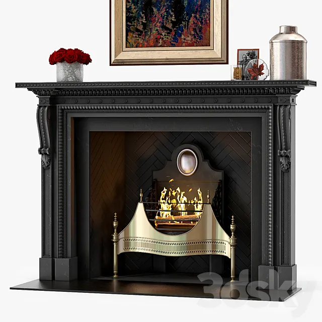Chesneys The Locke Fireplace 3DModel