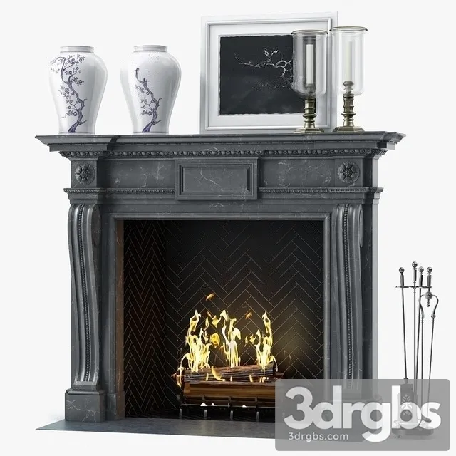 Chesneys The Mansfield Fireplace 3D Model Download