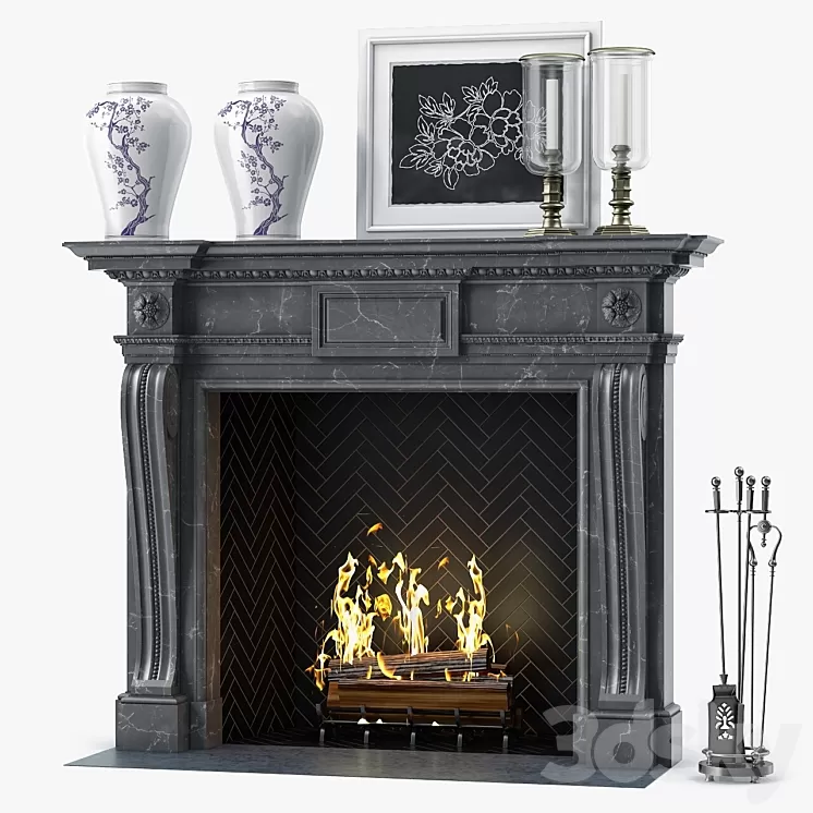 Chesneys The Mansfield Fireplace 3D Model