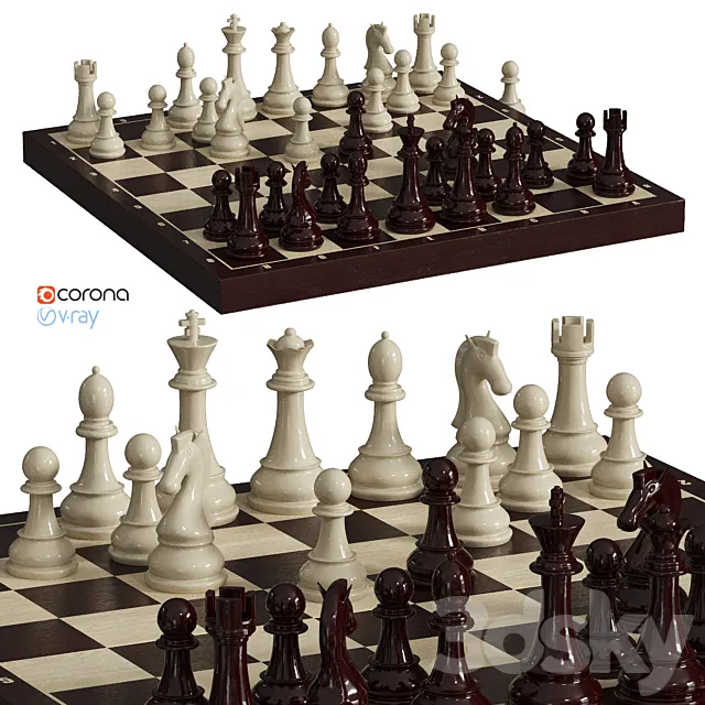 Chess 3D Model Chess 3D Model