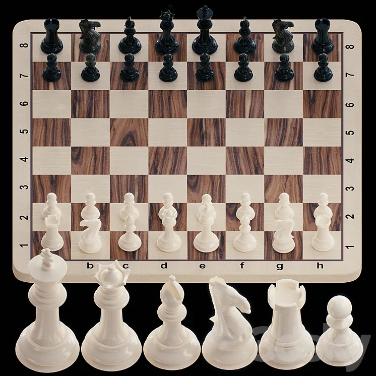 Chess 3D Model Free Download