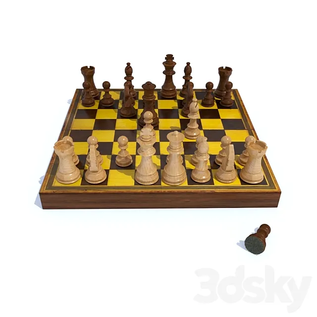Chess game 3D Model Chess game 3D Model