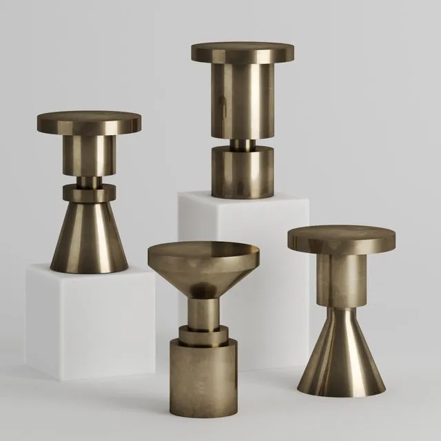 Chess Piece Stools By Anna Karlin 3D Model